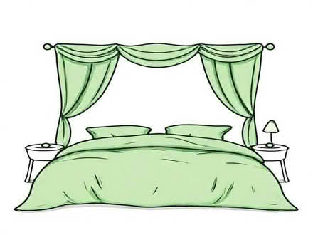 Photo of King size duvet set in green colour (Burgh Castle NR31) #1