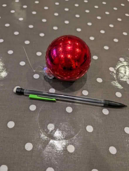 Photo of free Red Christmas tree baubles (Morland CA10) #1