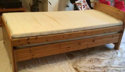 Photo of free Solid pine single bed with guest pullout bed (Townsend AL3) #2