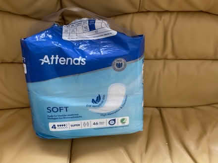 Photo of free Attends pads for bladder weakness (East Carleton NR14) #1