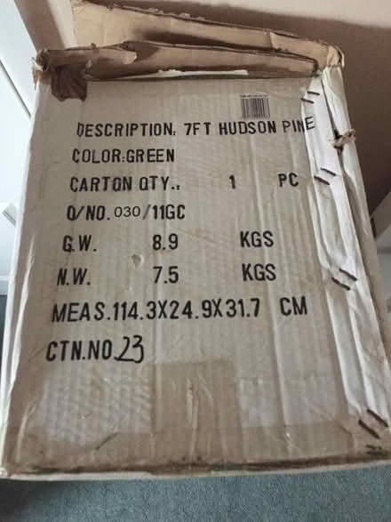 Photo of free 7ft Artificial Christmas Tree (Middlewich) #3