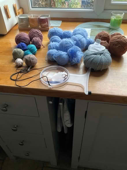 Photo of free Yarn and magnifier (Erlestoke Devizes SN10) #1