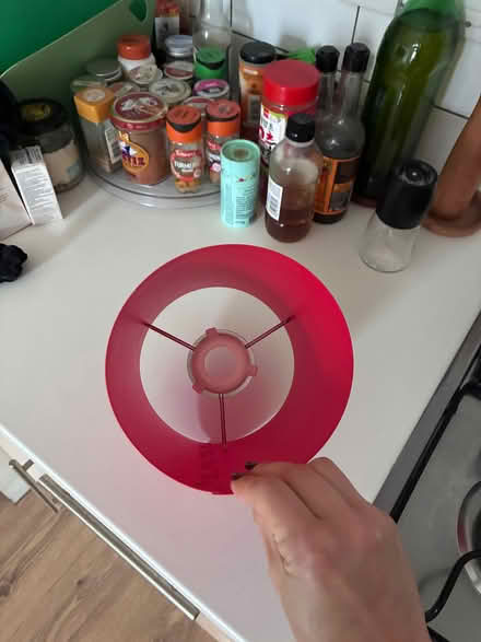 Photo of free Red lamp shade (Stoke Newington N16) #1