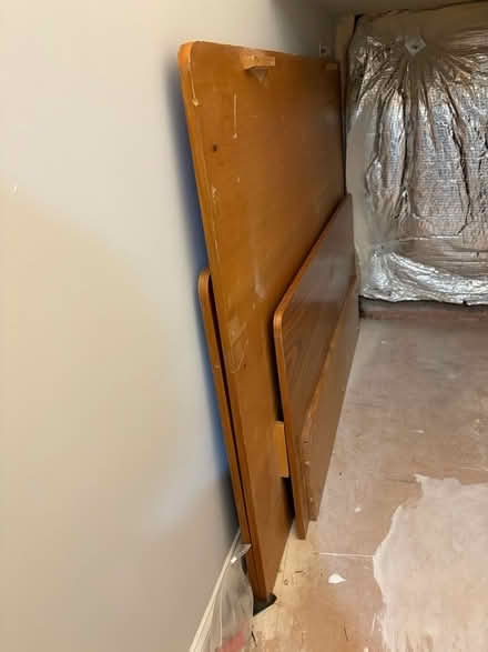 Photo of free Solid wood full size platform bed (North Laurel MD) #1