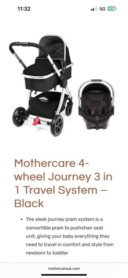 Photo of free Mothercare 4inOne Pram and stroller (IG3 8EX) #1