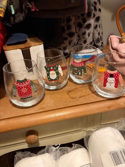 Photo of free Seat Cushions/Wooden Bricks/Festive Glasses (Bearley CV37) #1