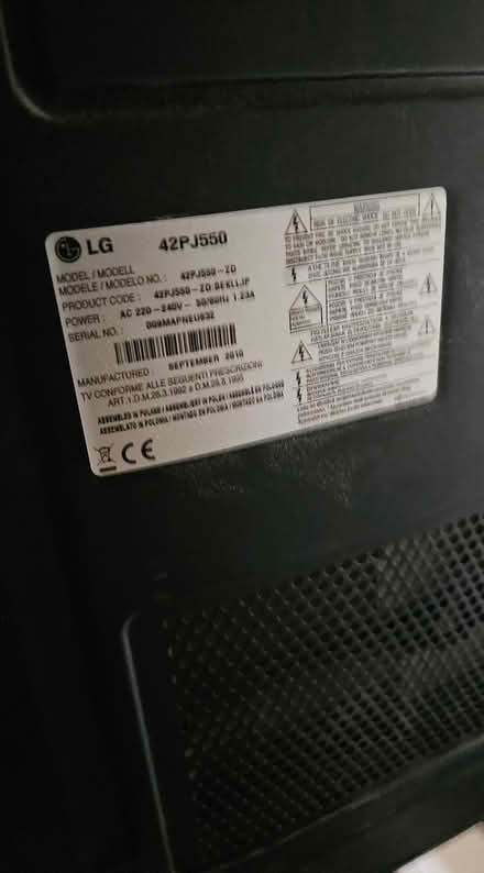 Photo of free LG Plazma TV 42'' (Aldbury HP23) #2