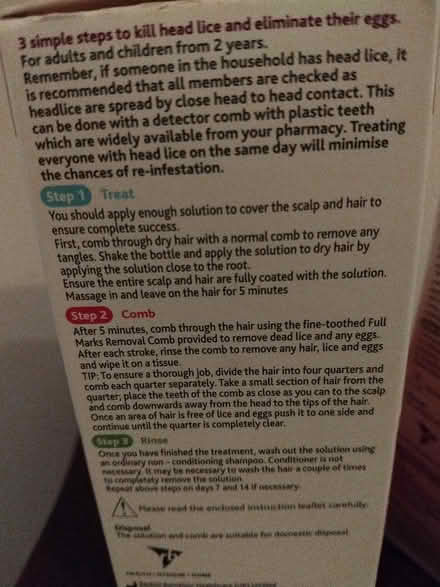 Photo of free Head lice treatment for 2 years+ (Meanwood LS6) #2