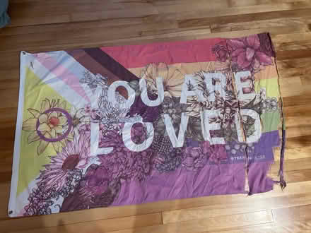 Photo of free Rainbow “YOU ARE LOVED” flag (Arlington) #1