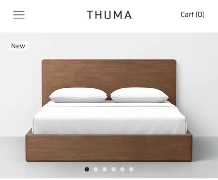 Photo of free Solid wood full size platform bed (North Laurel MD) #2