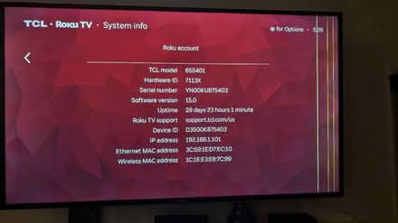 Photo of free tcl 65s401 65" 4k uhd lcd tv (Peachtree Ind & GA-120, Duluth) #2