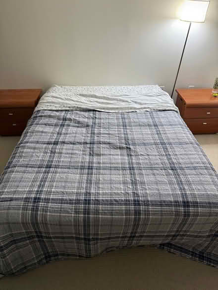 Photo of free Queen bed frame and mattress (Chinatown - the kensington) #1