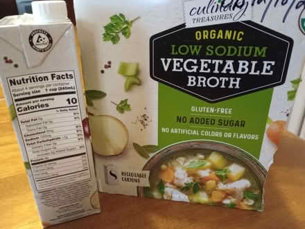 Photo of free magazines, broth, used votives (55th & Main) #3