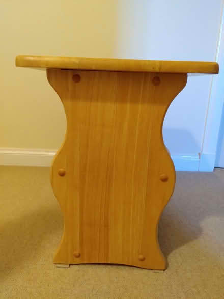 Photo of free Small pine occasional table/magazine rack (Whitehill EH22) #2
