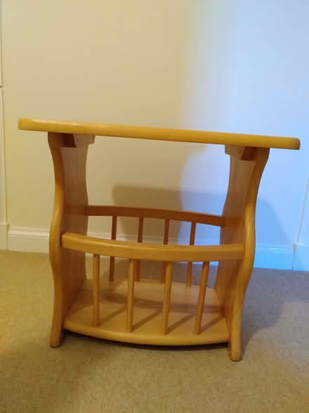 Photo of free Small pine occasional table/magazine rack (Whitehill EH22) #3