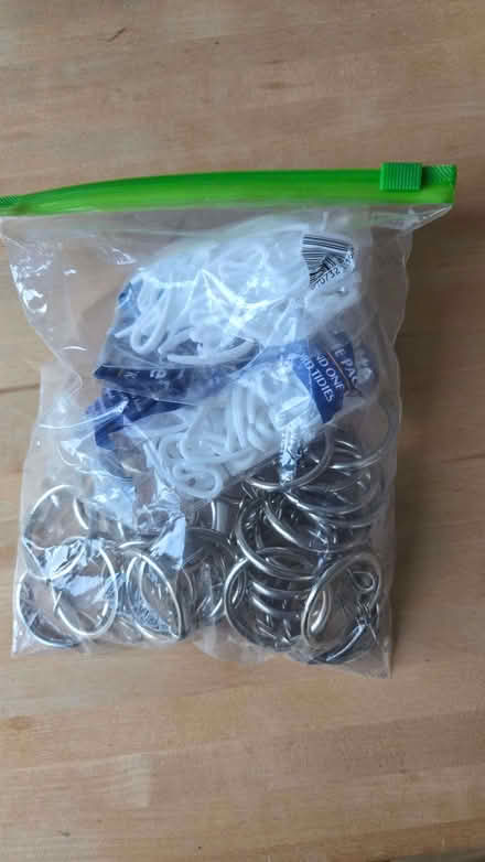 Photo of free Curtain hooks and curtain rail loops (Raynes Park SW20) #1