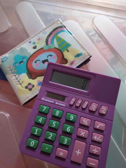 Photo of free Purple calculator and travel wallet (Honor oak) #2