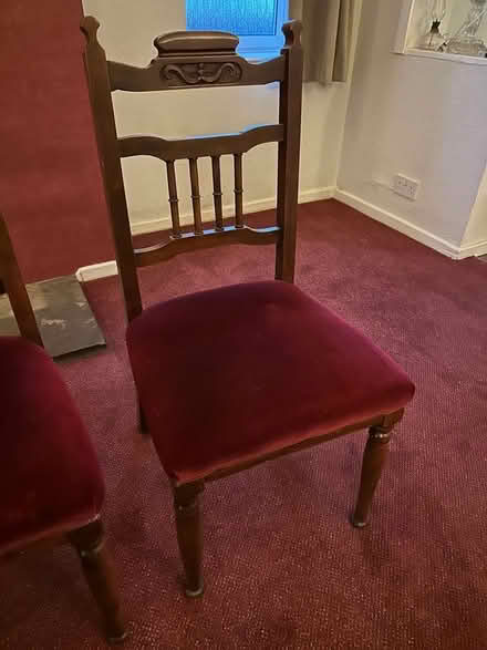 Photo of free Velvety Dining Chairs x 4 (Cheswick Green B90) #2