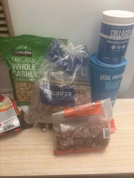 Photo of free Pantry nuts and protein powder (W. 72nd St., NY,NY 10023) #1