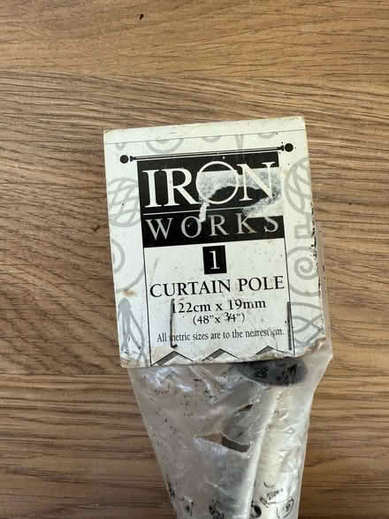 Photo of free brushed steel silver curtain pole (Collier row romford. RM5) #1