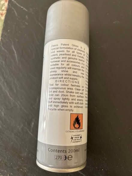 Photo of free Full tin of patent gloss for shoes (Near Kew Gardens, Richmond) #2