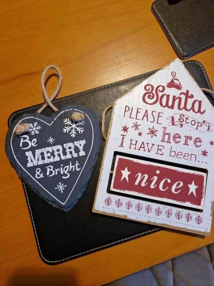 Photo of free Christmas decs - flipable sign (Shepshed LE12) #1