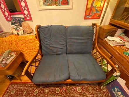 Photo of free Wooden sofa (South Malling BN7) #3