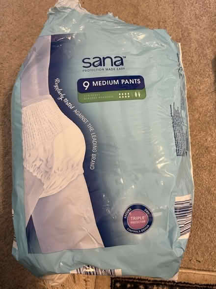 Photo of free Sana Incontinence Pads M (Manchester M20) #1