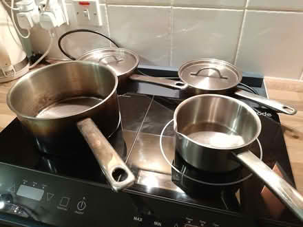 Photo of free Set of 4 stainless steel saucepans (Chelmsford CM2) #1