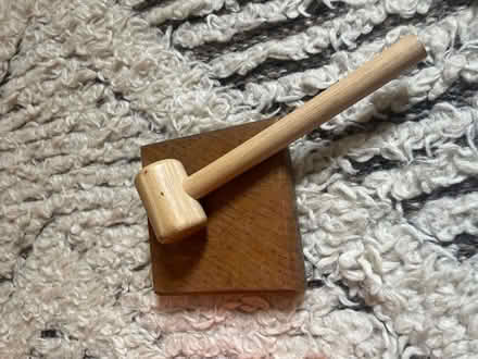 Photo of free Wooden hammer and gavel (Acton W3) #1