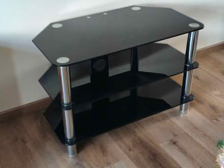 Photo of free TV stand black glass (Jerrymoor Hill Finch RG40) #1