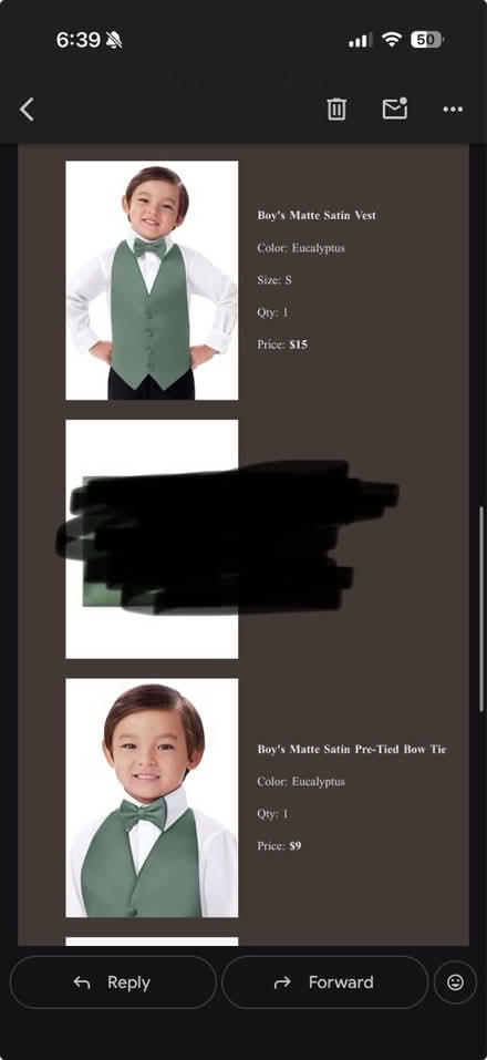 Photo of free Boys Matte Satin Vest and bowtie (Philadelphia/South Jersey) #1