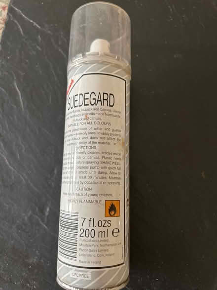 Photo of free Almost full tin of suedegard (Near Kew Gardens, Richmond) #2