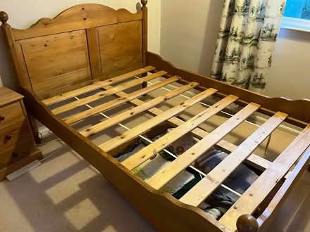 Photo of free Pine double bed - frame only (Wollaton NG8) #1