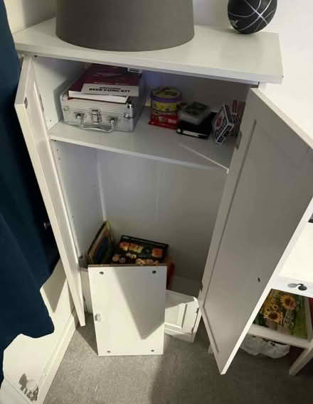 Photo of free Small White Cupboard (Sandy SG19) #2