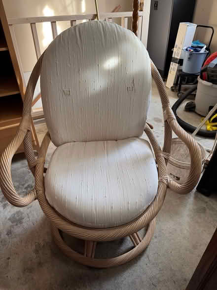 Photo of free Wicker arm chair (19711) #1