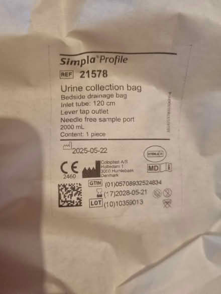 Photo of free Catheter drainage bags (new) (Abingdon Oxfordshire OX14) #3