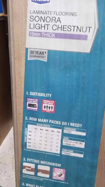 Photo of free Laminate flooring boards (HR1 st james hereford) #2