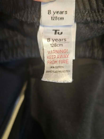 Photo of free 5 black school joggers 8yo,7 yo (EC1R) #2