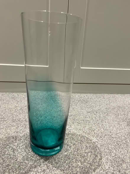 Photo of free Teal glass vase (Woodhouse S13) #1