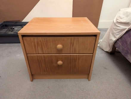 Photo of free 2 drawer bedside cabinet (East End Park LS9) #1