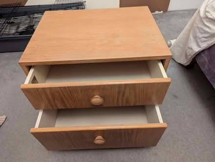 Photo of free 2 drawer bedside cabinet (East End Park LS9) #2
