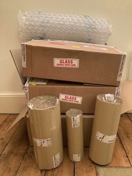 Photo of free Cardboard boxes & Large bubble wrap (Leighton Buzzard LU7) #1