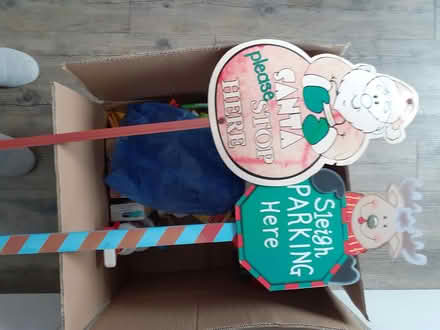 Photo of free 2 Christmas signs -Santa stop here (Styvechale, Coventry) #1