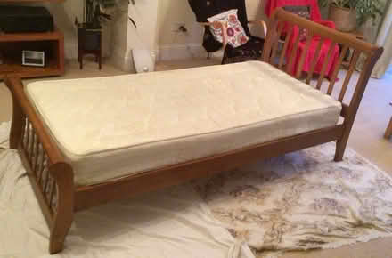 Photo of free Solid Oak single bed and mattress (Townsend AL3) #2