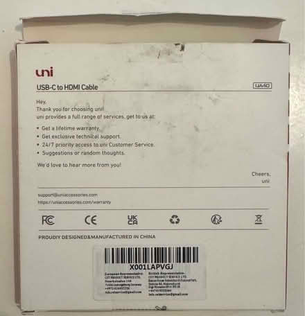 Photo of free 1.8m HDMI to usb-c cable (Levenshulme, M19) #3