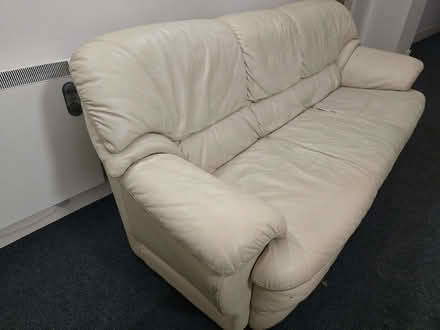 Photo of free 3 seater cream sofa (Congleton CW12) #3