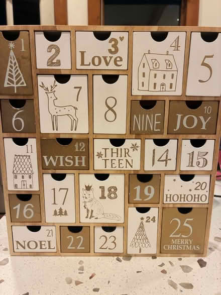 Photo of free Refillable Advent Calendar (North Seattle (Roosevelt)) #2