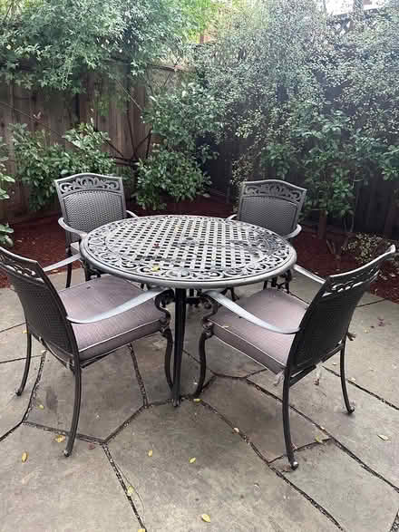 Photo of free One Outdoor Table with Four Chairs (Kentfield) #1