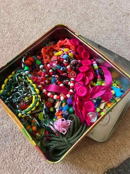Photo of free Tin of beads for crafting (Northchurch HP4) #1